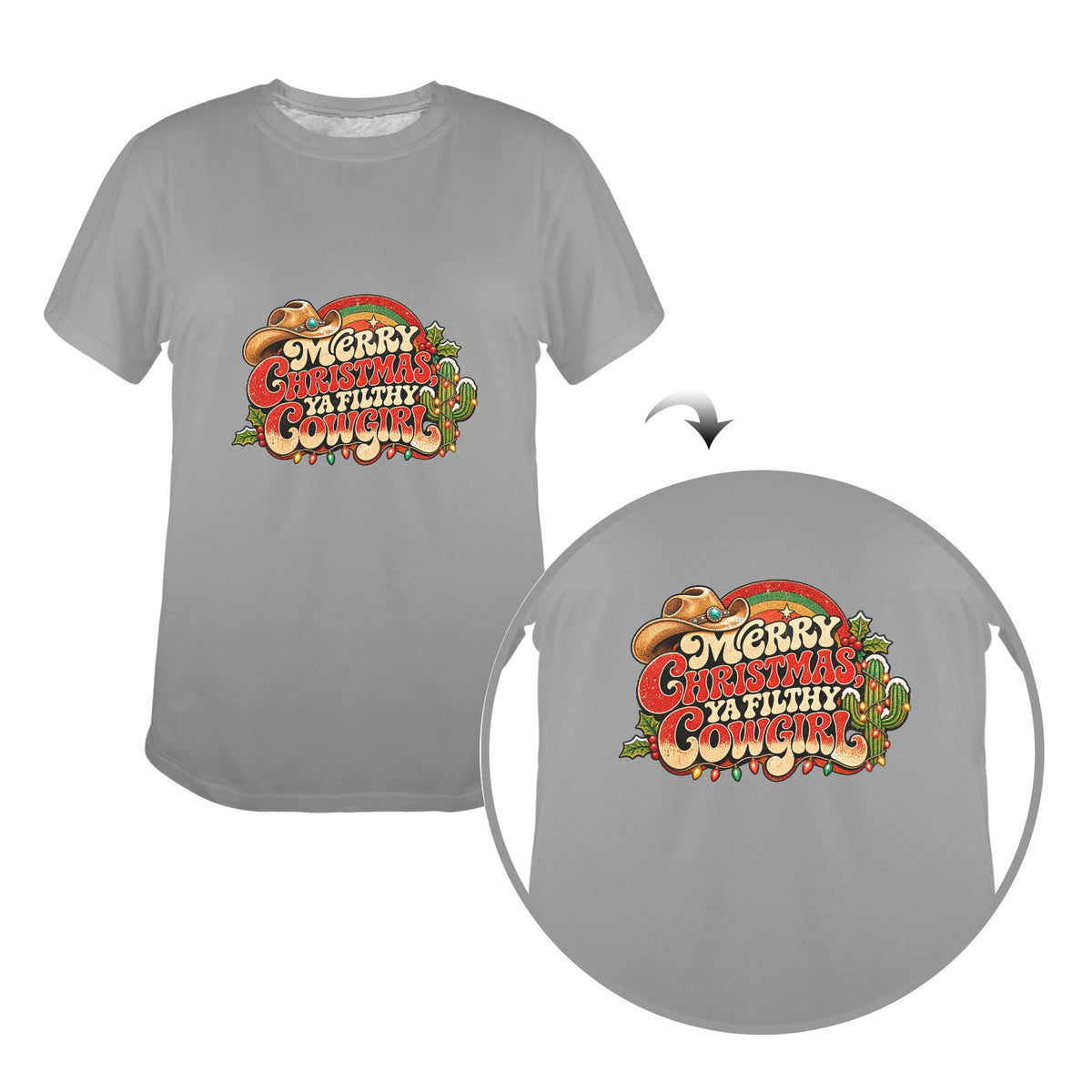 Sassy Cowgirl Christmas Collection – Women's Western Holiday Graphic Tees