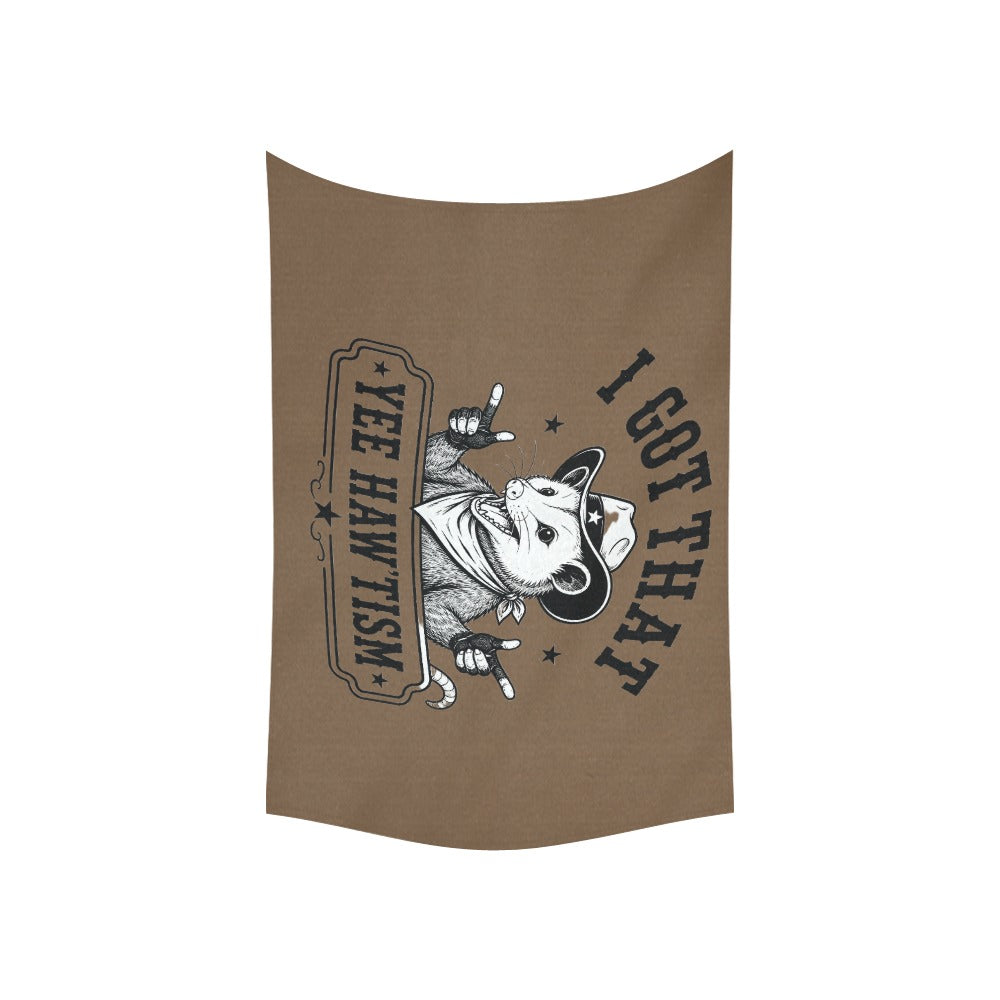 Pete the Possum — Wolf Hill Ranch Tapestry 🐾