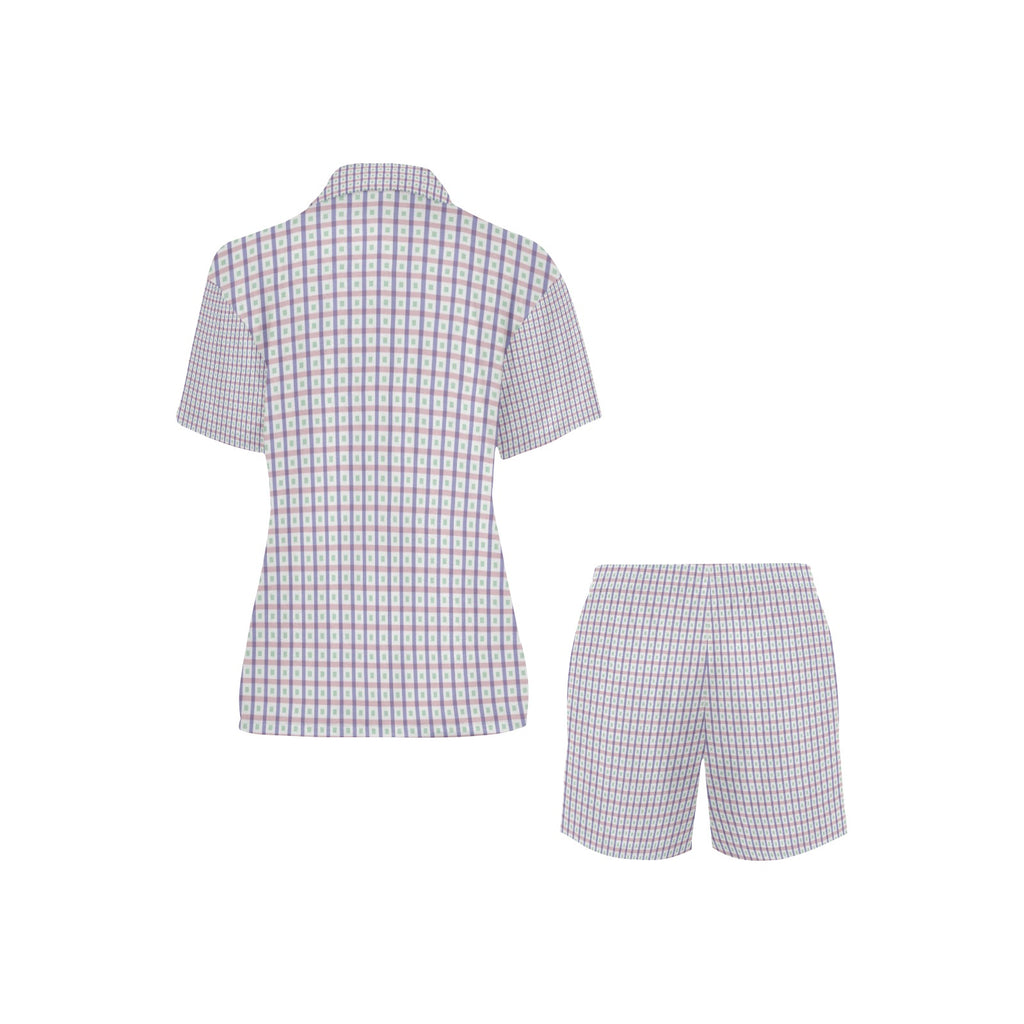 "Wolf Hill Ranch Signature Collection  "Lavender Gingham Floral Pajama Set