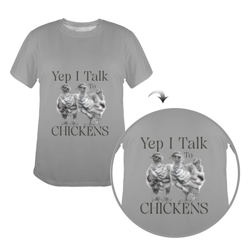 Yep I Talk To Chickens Graphic Tee