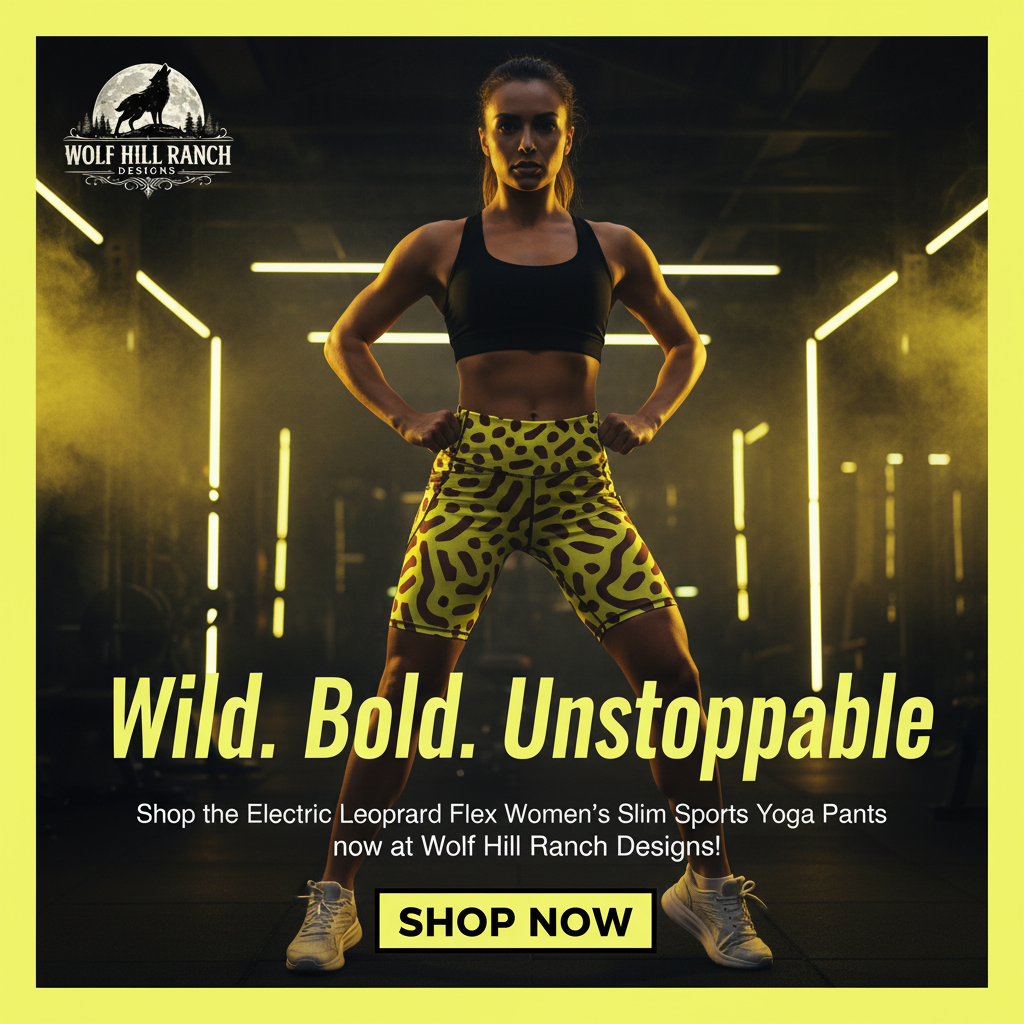 Electric Leopard Flex - With Wolf Hill Ranch Designs Logo