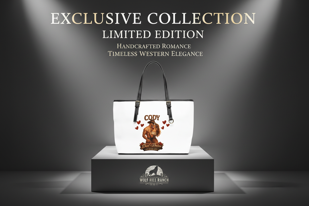 Exclusive collection poster ad banner for Cody tote bag
