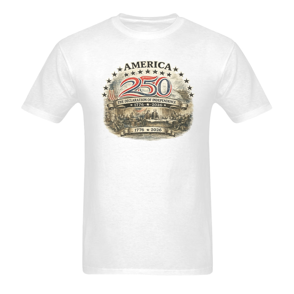 Men's America 250 Signing shirt Cotton T-Shirt