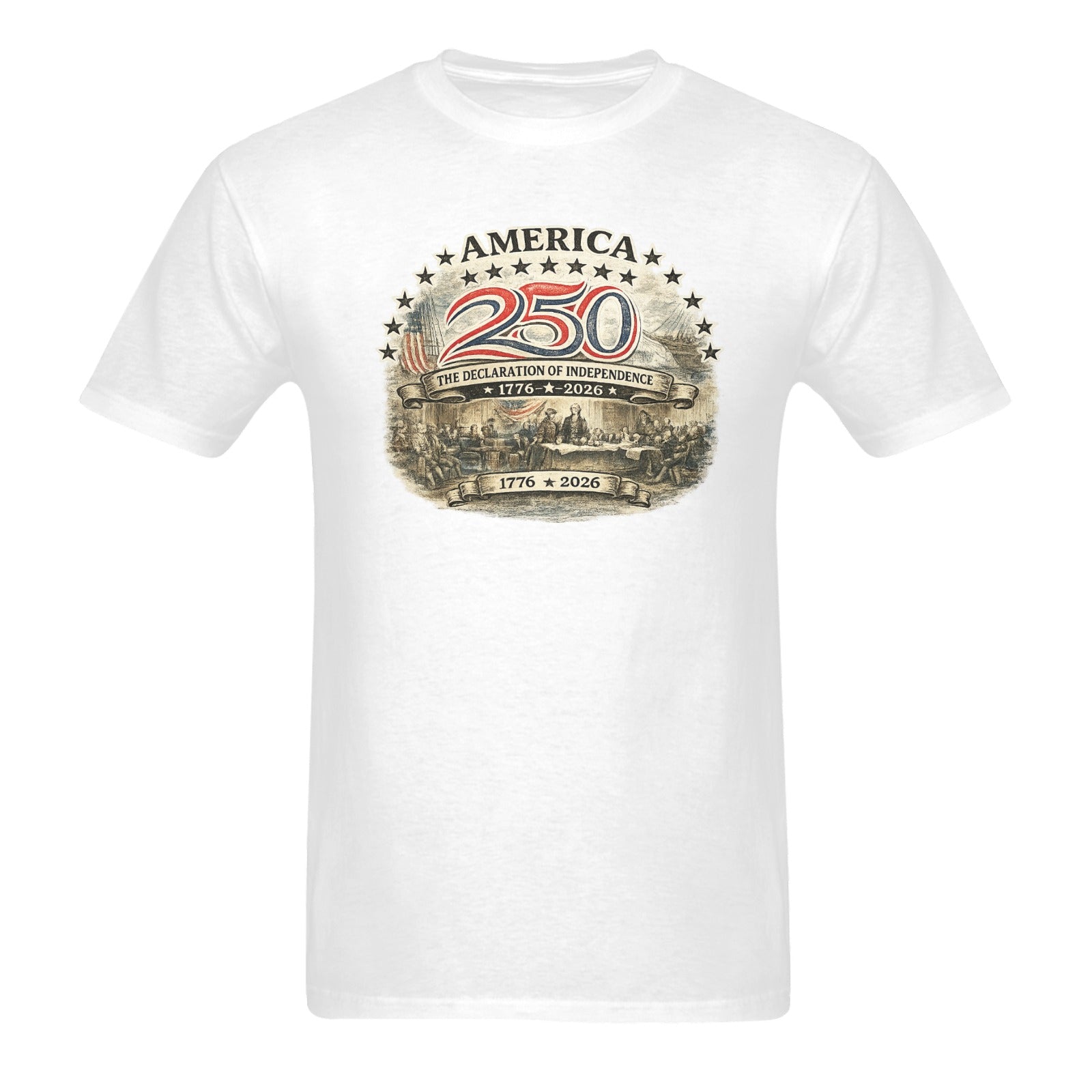 Men's America 250 Signing shirt Cotton T-Shirt