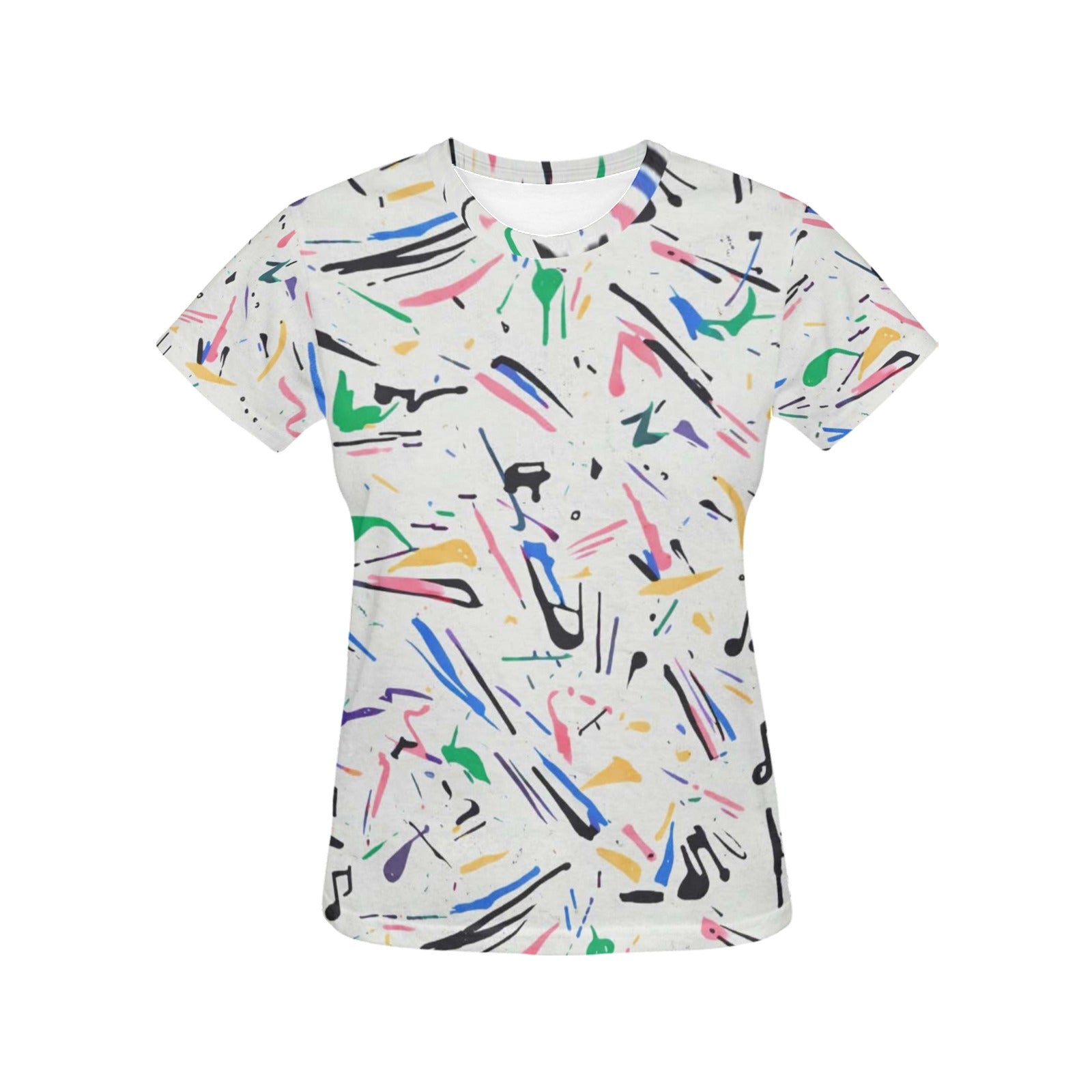 Wolf Hill Ranch Abstract Splash Ladies Tee