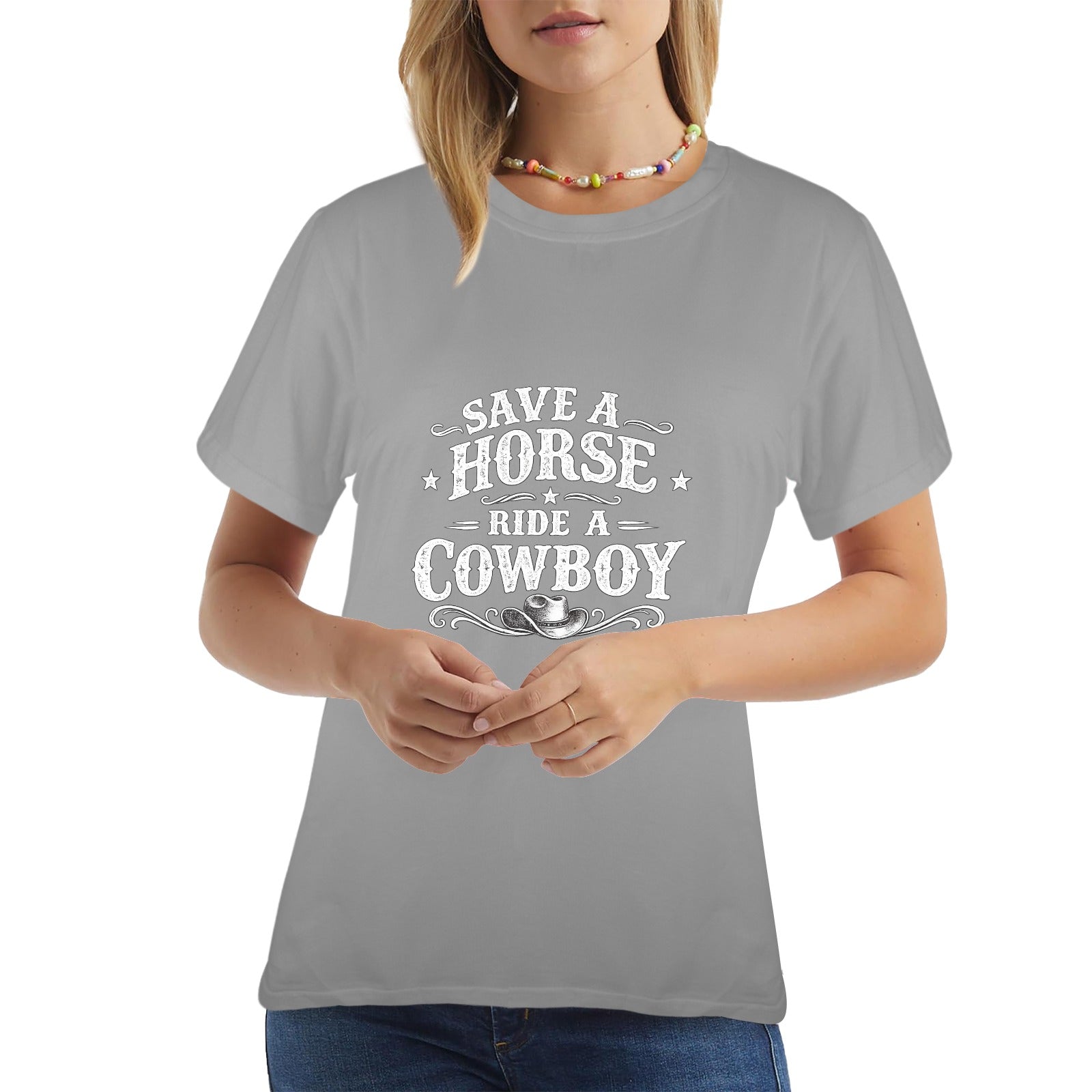 Women's Save A Horse T-Shirt  （Made in USA，Ships to USA Only）