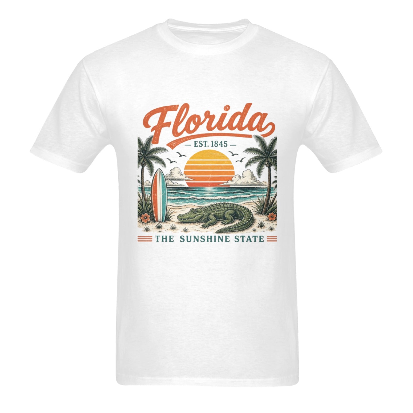 Florida Est. 1845 Retro Beach Tee