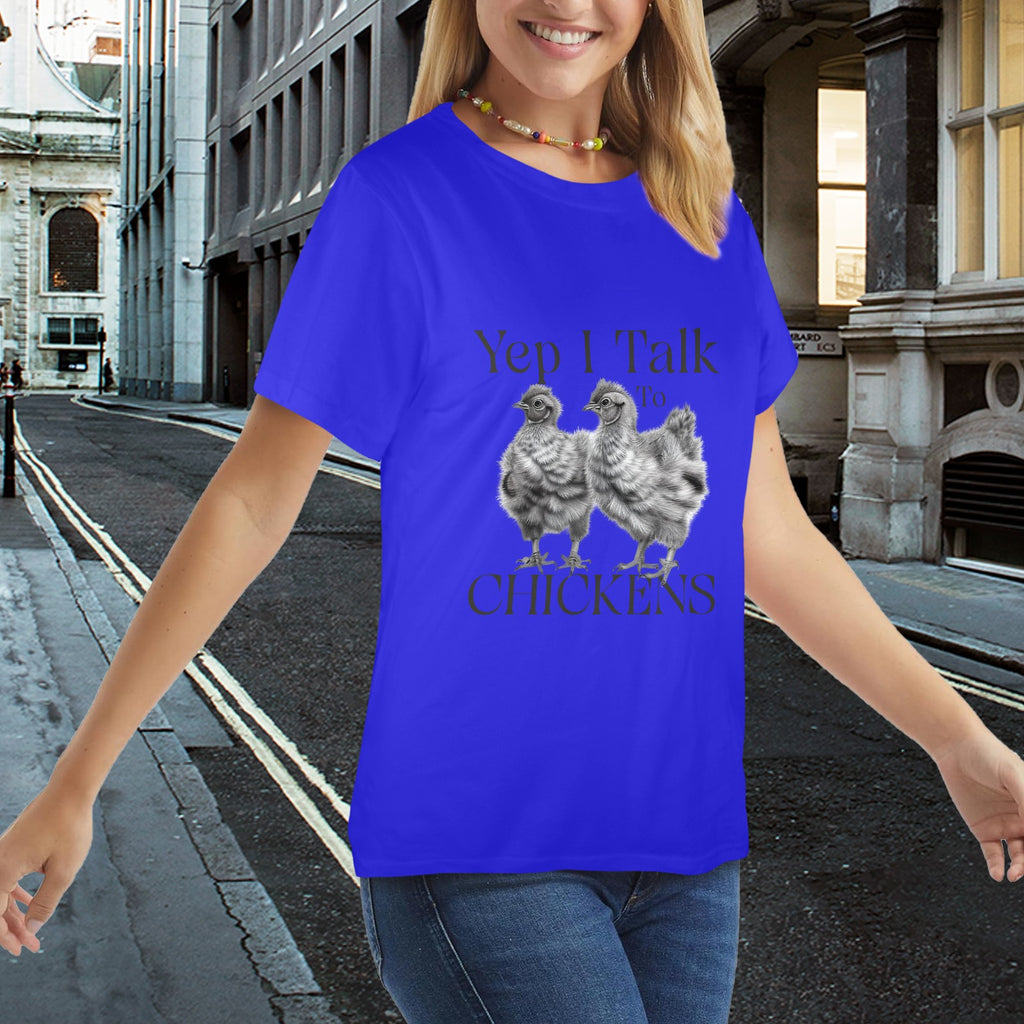 Yep I Talk To Chickens Graphic Tee