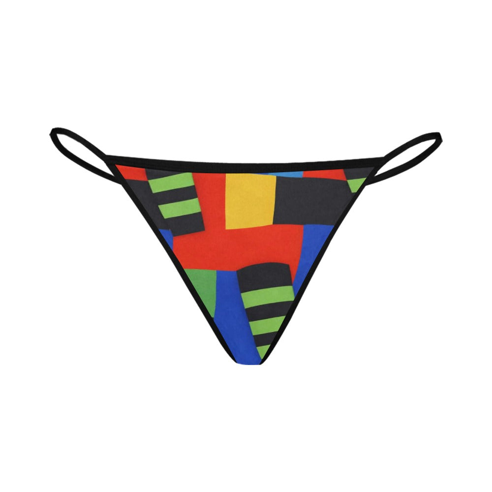 1990 Color Burst Collection Women's G-String Panties