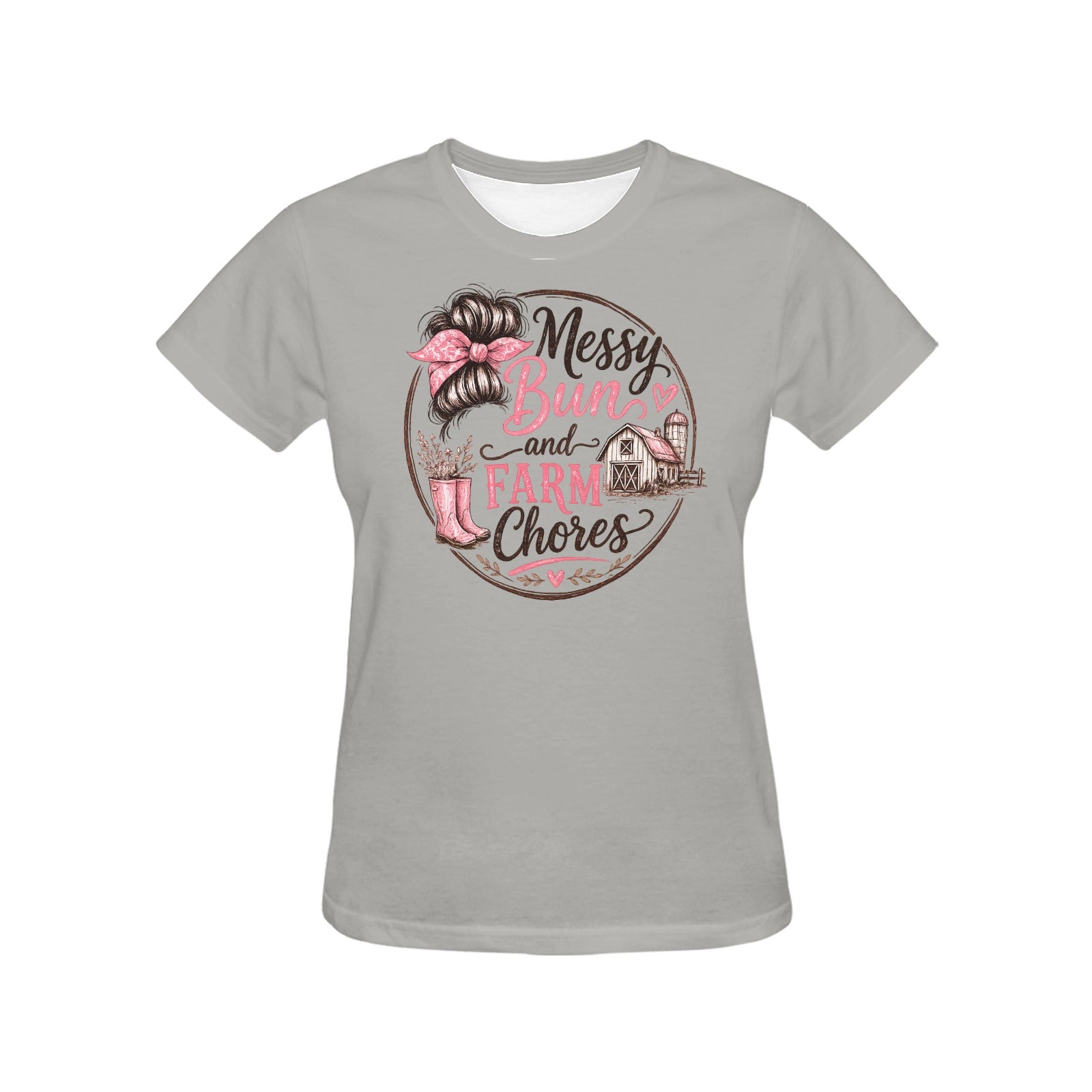 Women's Messy Bun T-shirt