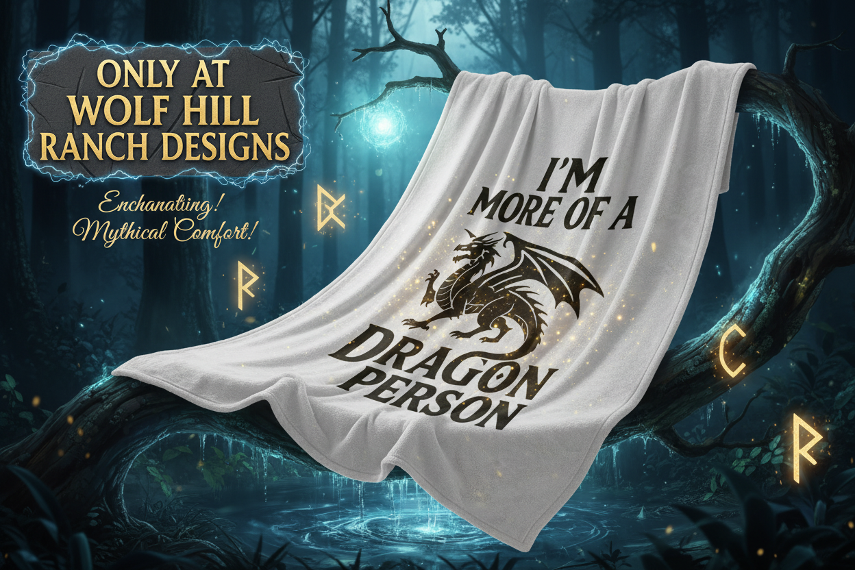 Fantasy Dragon Blanket - Wolf Hill Ranch Designs Sales Banner with Effects