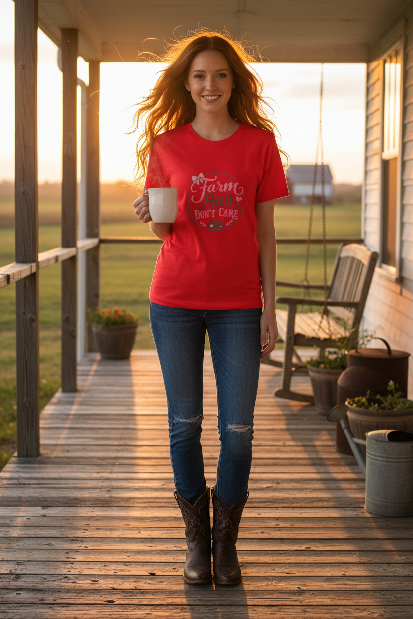 Women's Farm Hair T-Shirt