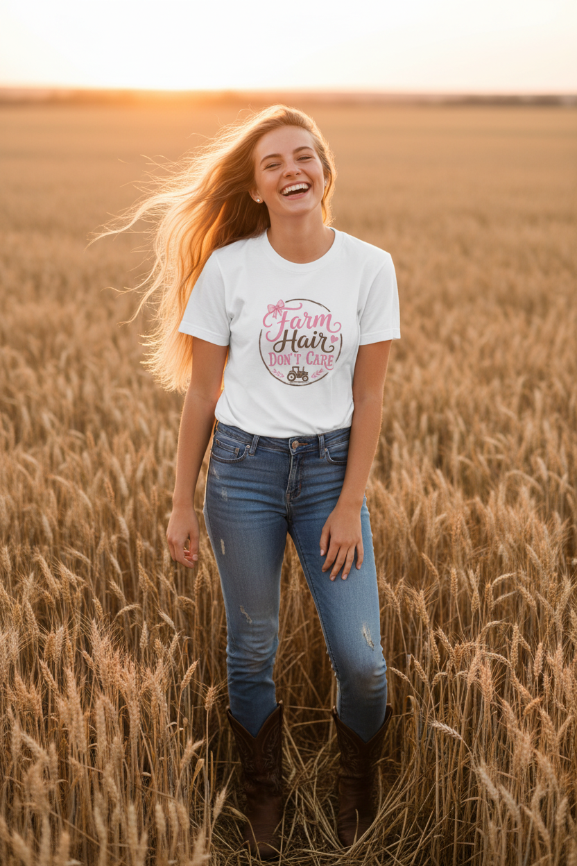 Women's Farm Hair T-Shirt