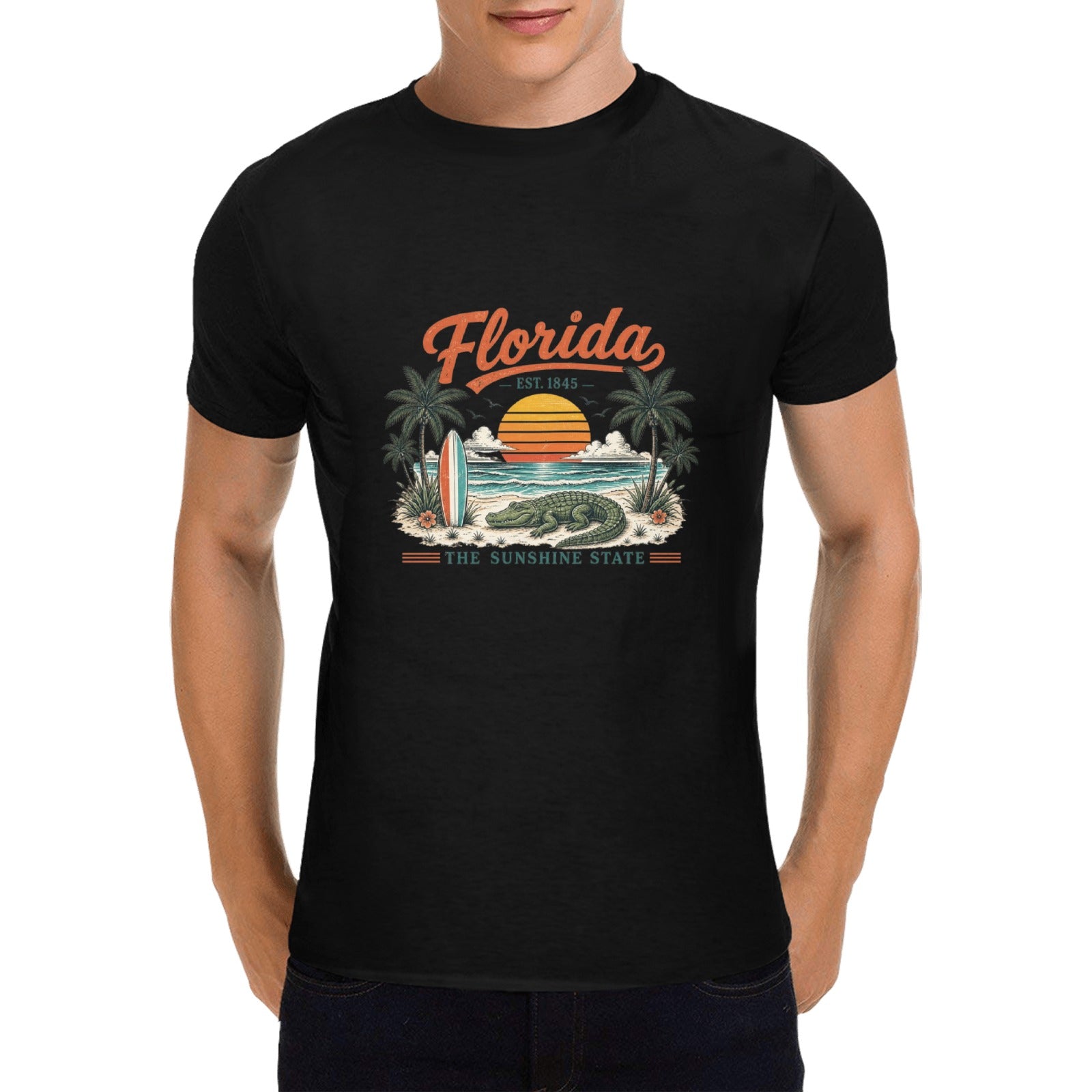 Florida Est. 1845 Retro Beach Tee