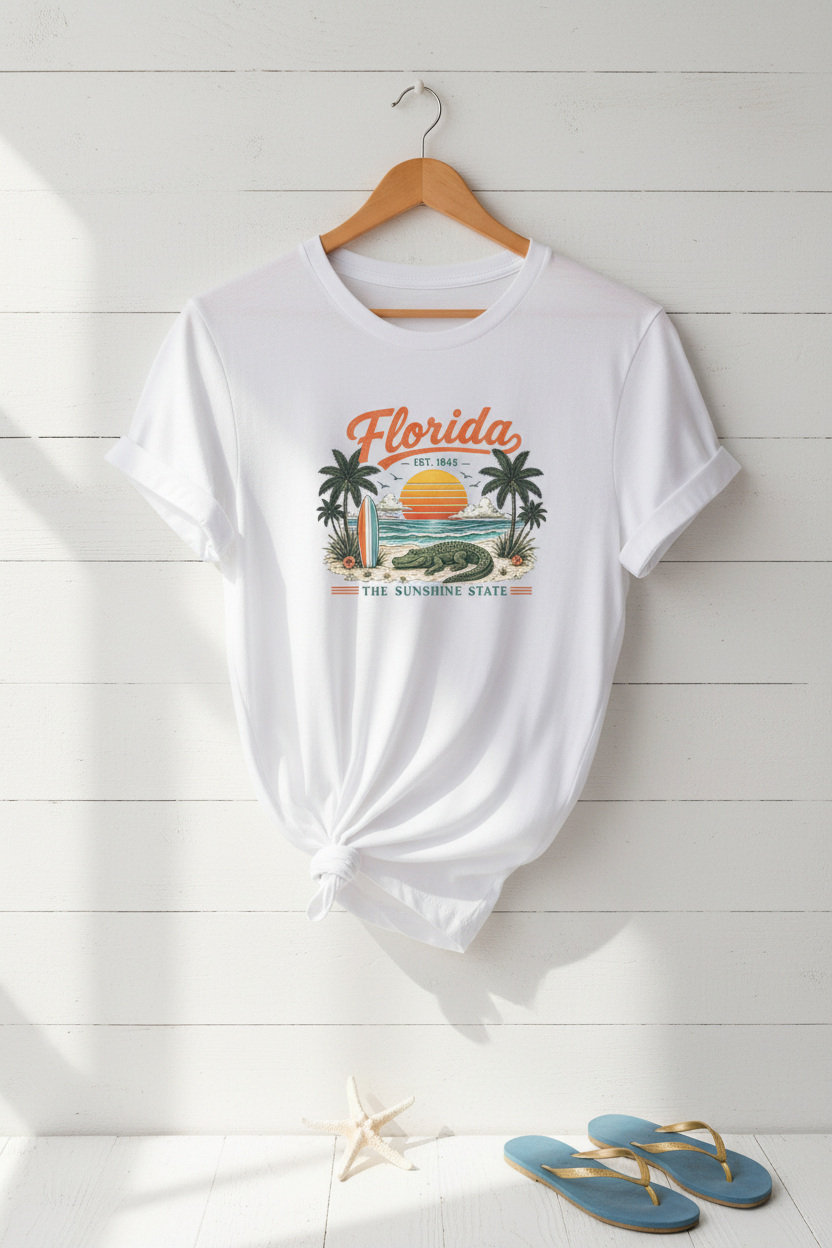 Florida Gator Tee - White Hanger