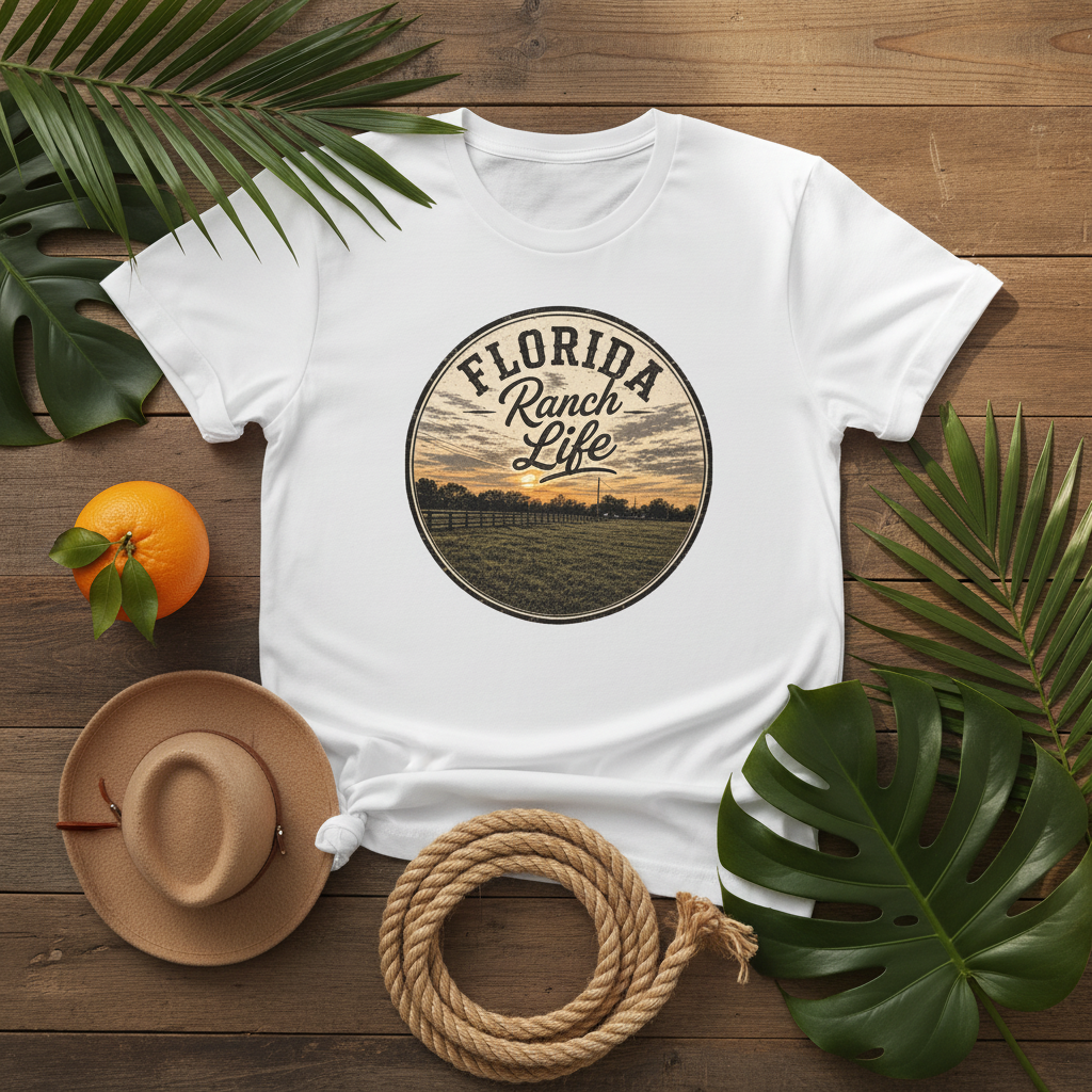 Florida Ranch Life Flat Lay Mockup
