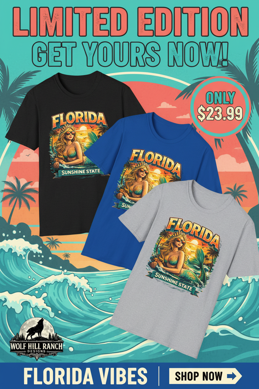 Florida T-Shirt Ad Poster