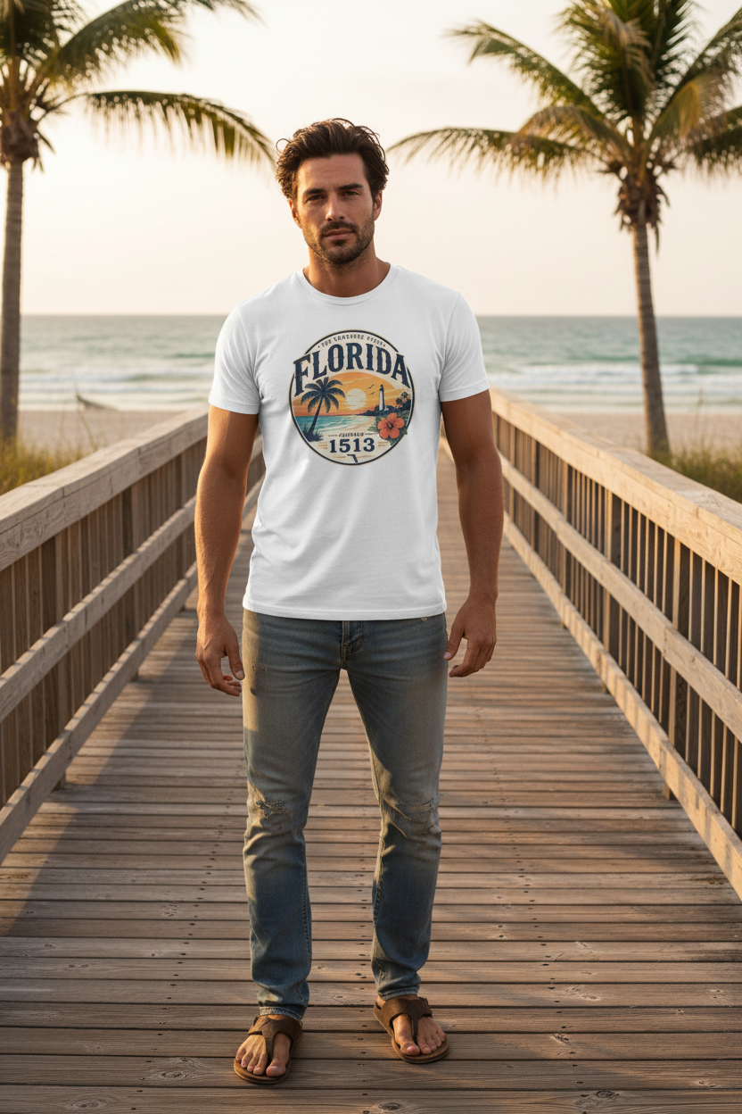 Florida T-Shirt - Beach Boardwalk