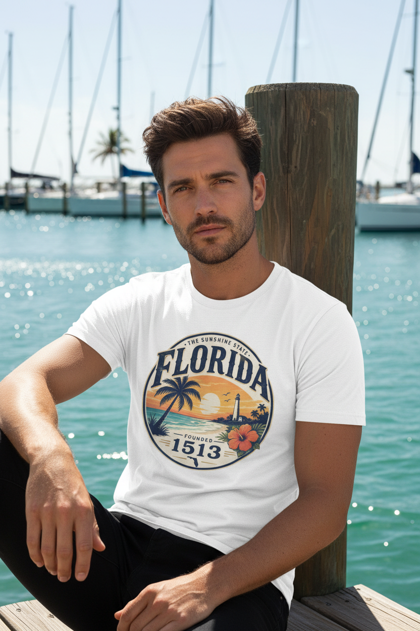 Florida T-Shirt - Marina Dock