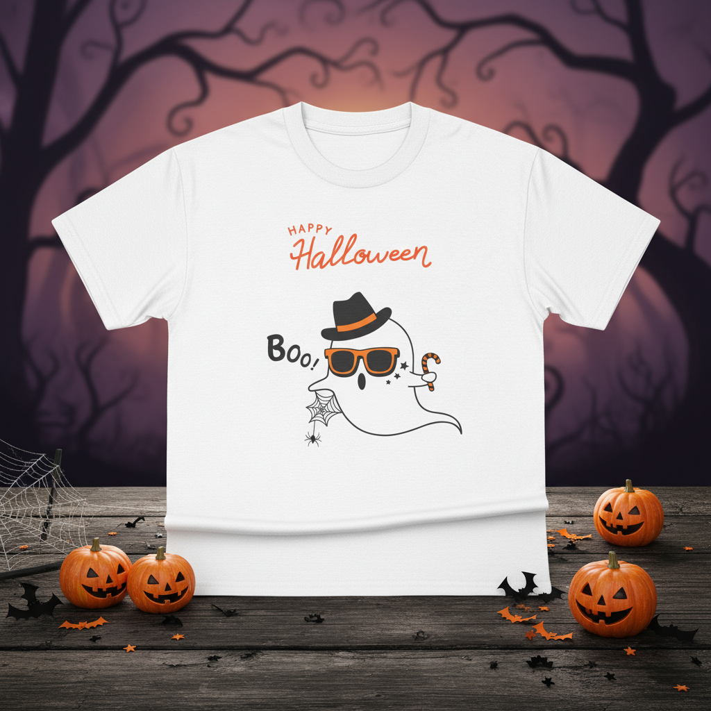 Funny Ghost Tee Display