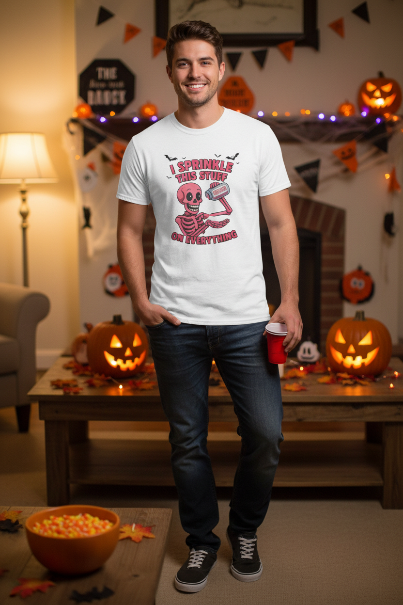 Funny Halloween Tee Man Mockup