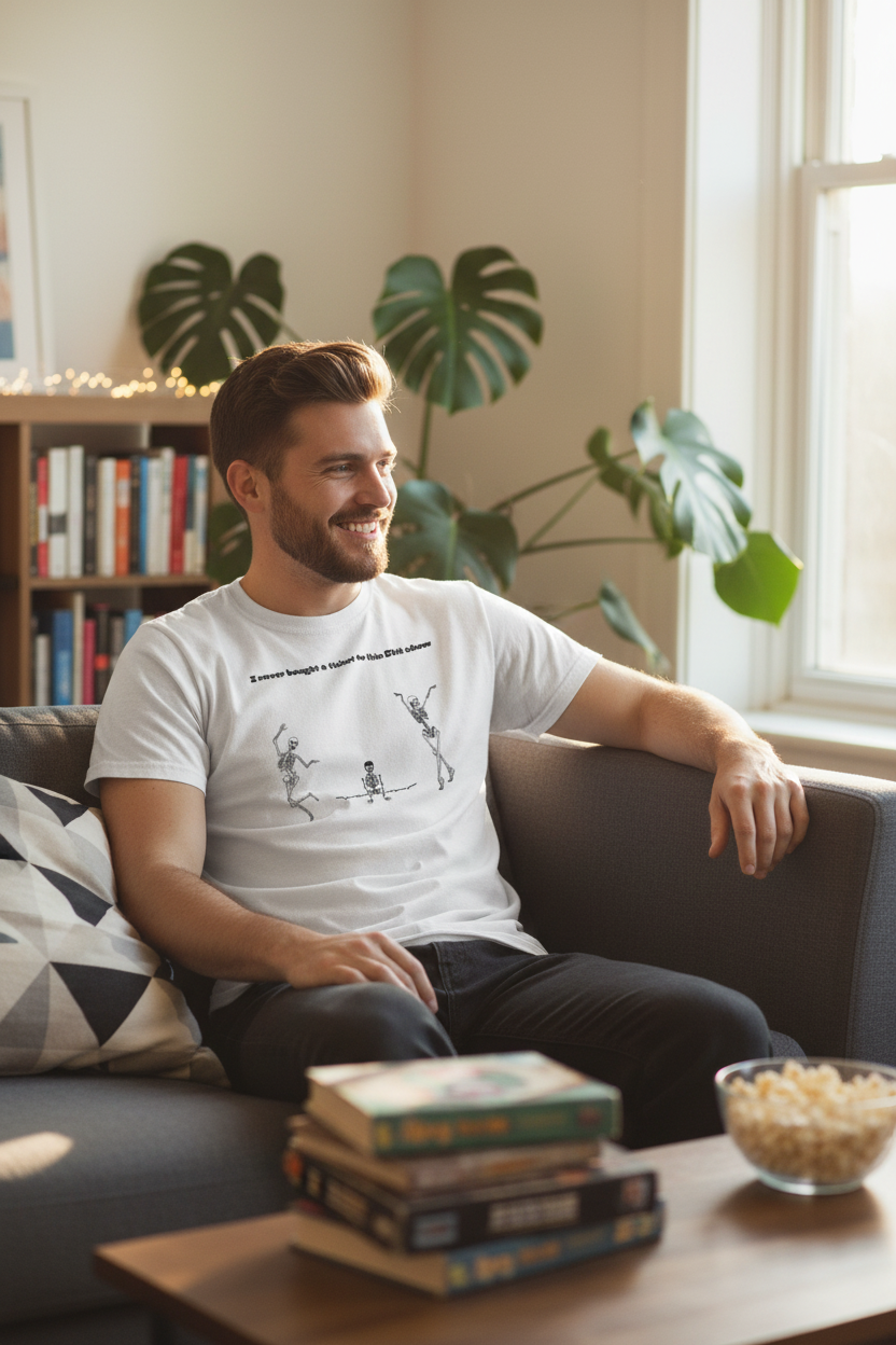 Funny Shit Show Tee Man Mockup