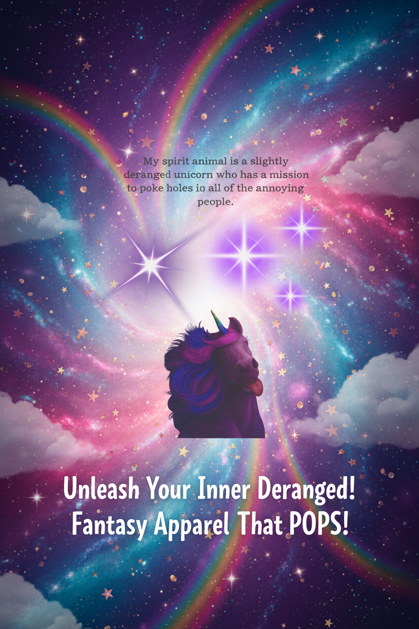 Funny Unicorn Tee Poster Art