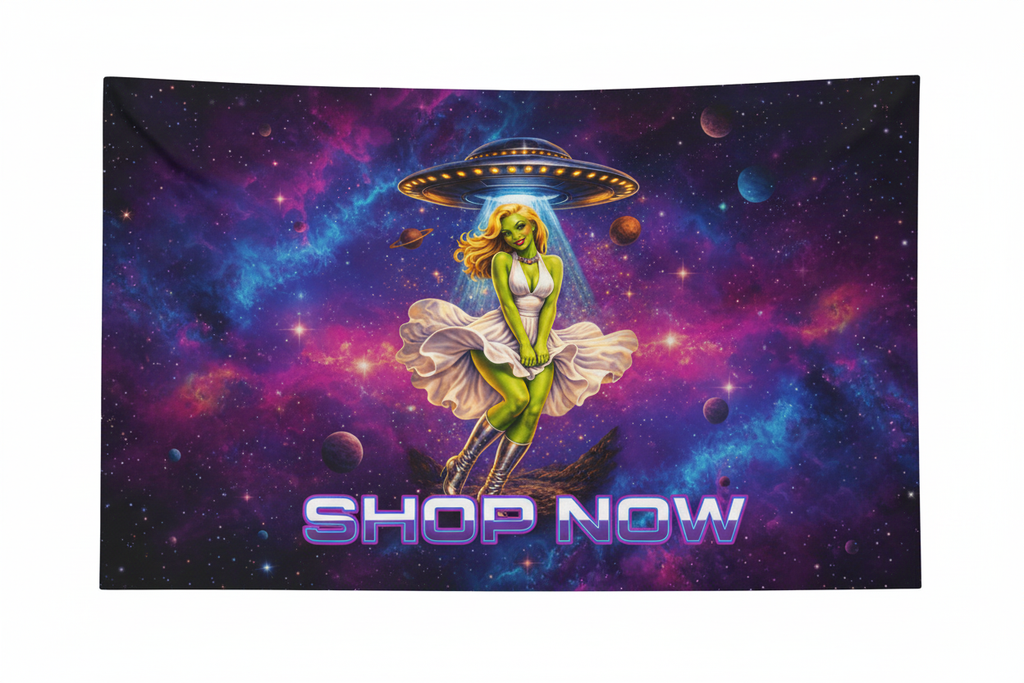 Galaxy Girl Art Shop Now Banner