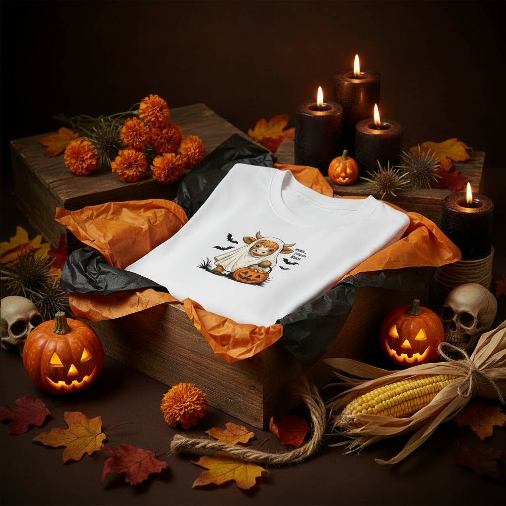 Ghost Cow Tee - Gift Box No Badge