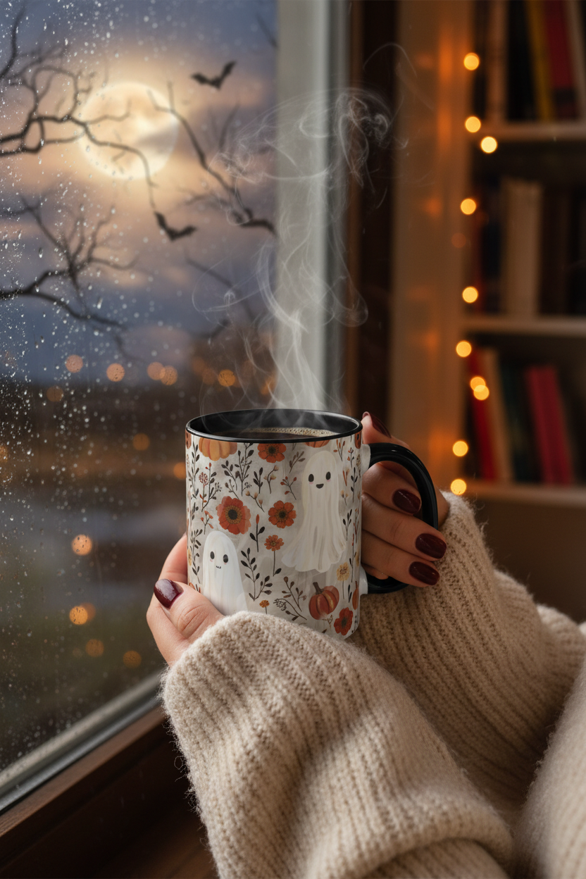 Ghost Mug - Rainy Night Window