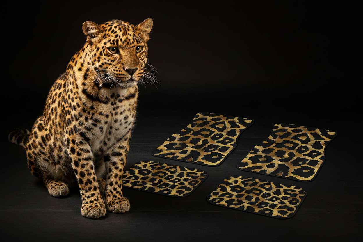 Golden Leopard Cat Display