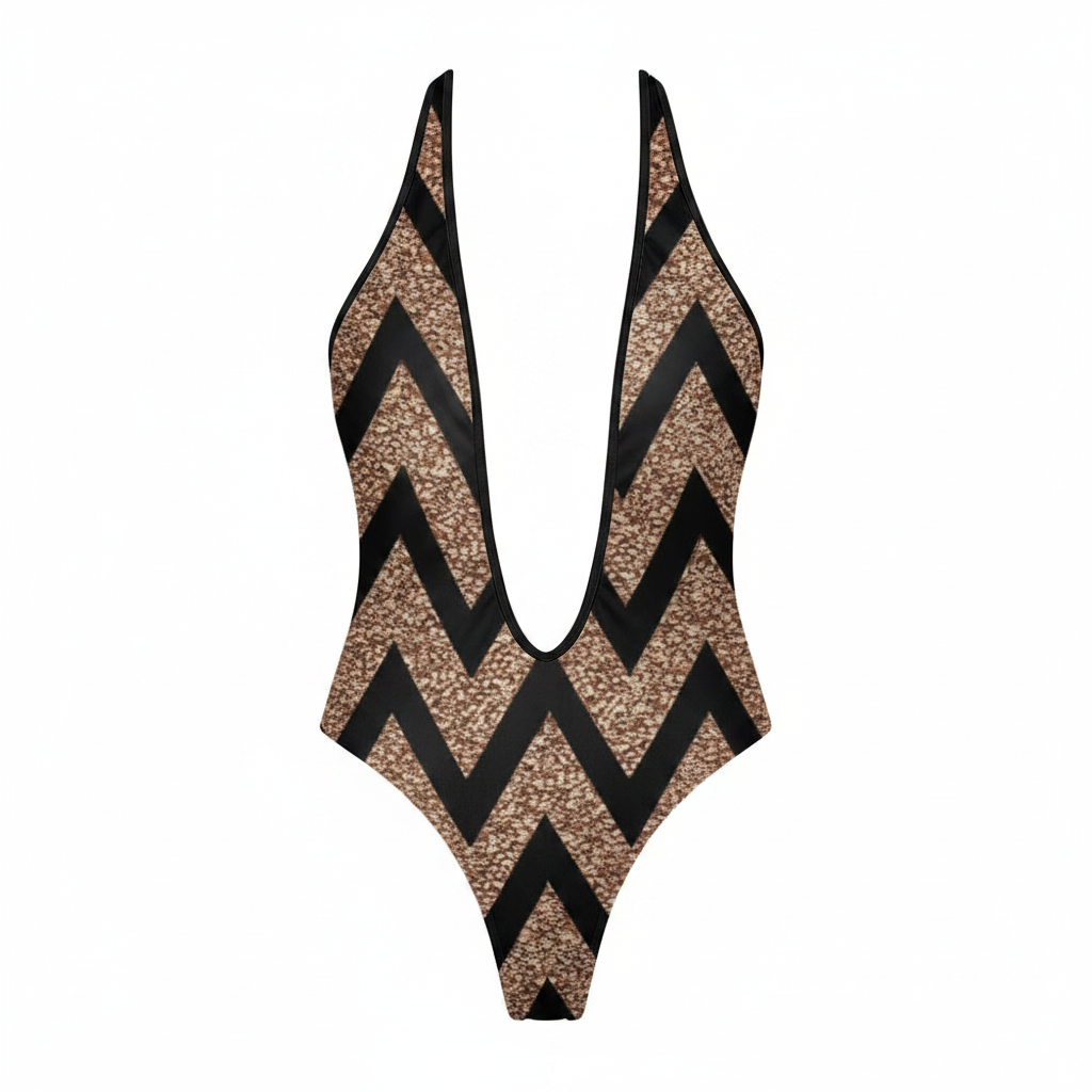 Golden Outlaw Bodysuit – Front Flat Lay