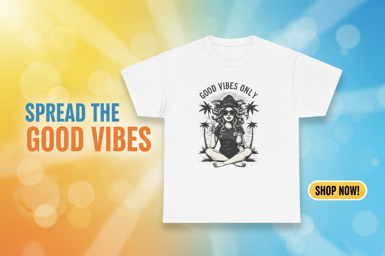 Good Vibes Tee sales banner