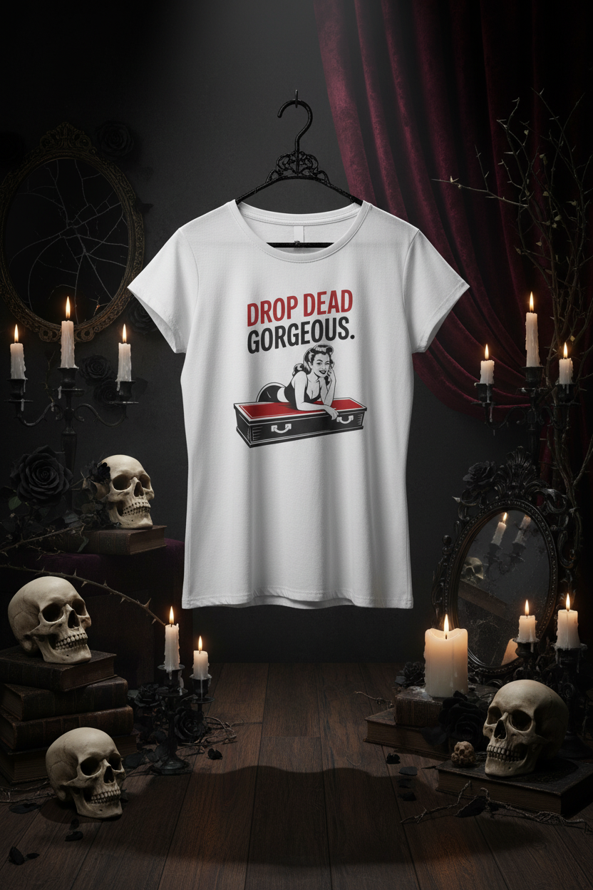 Gothic Hanger Display with Skulls