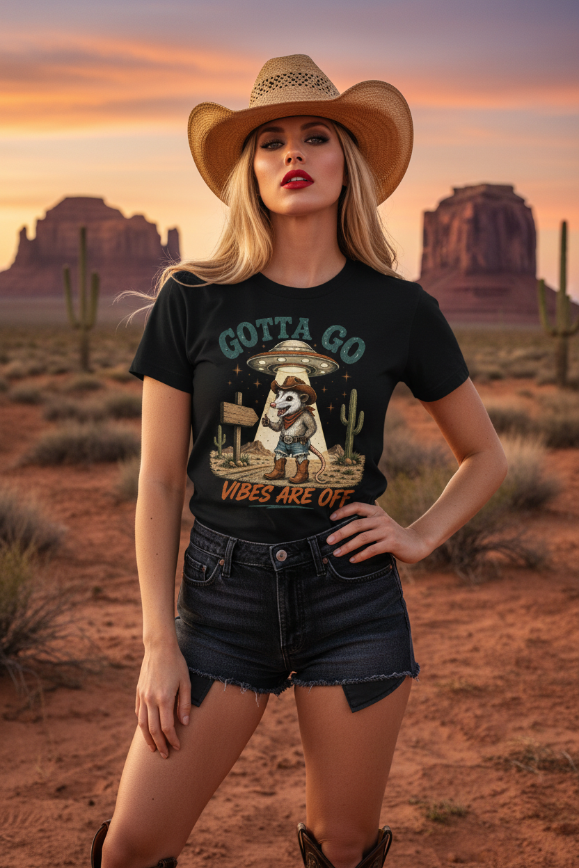 Gotta Go Vibes Are Off - High Fashion Cowgirl Desert