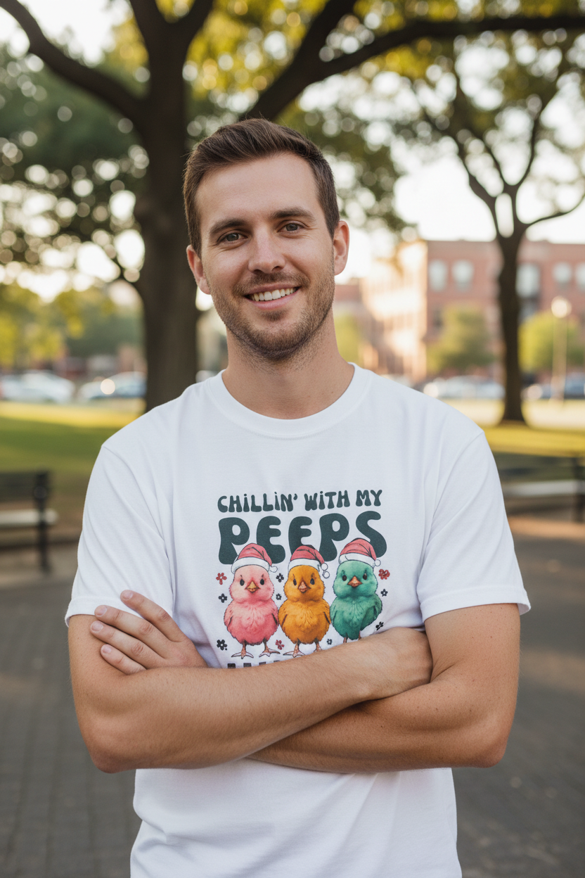 Guy outdoors in park or urban setting