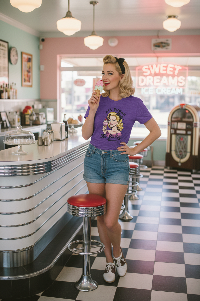 Heather Purple Mockup