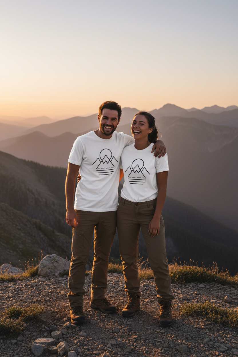 Hike More Worry Less — Couple Shot