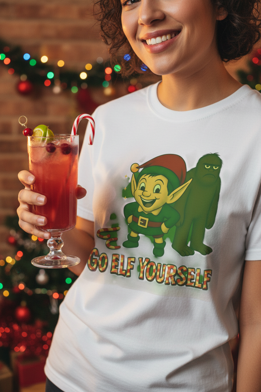 Holiday party close-up mockup