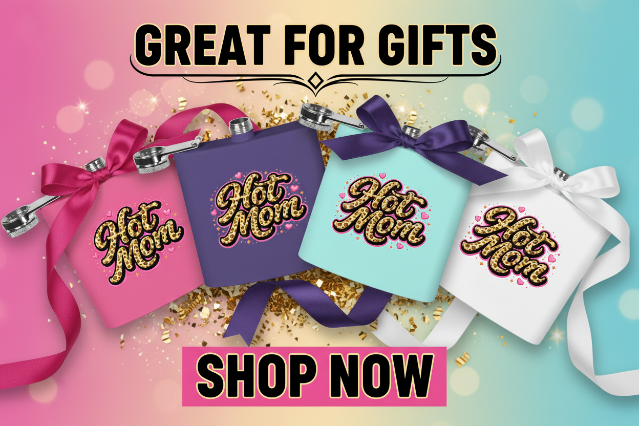 Hot Mom Flask Shop Now Great for Gifts
