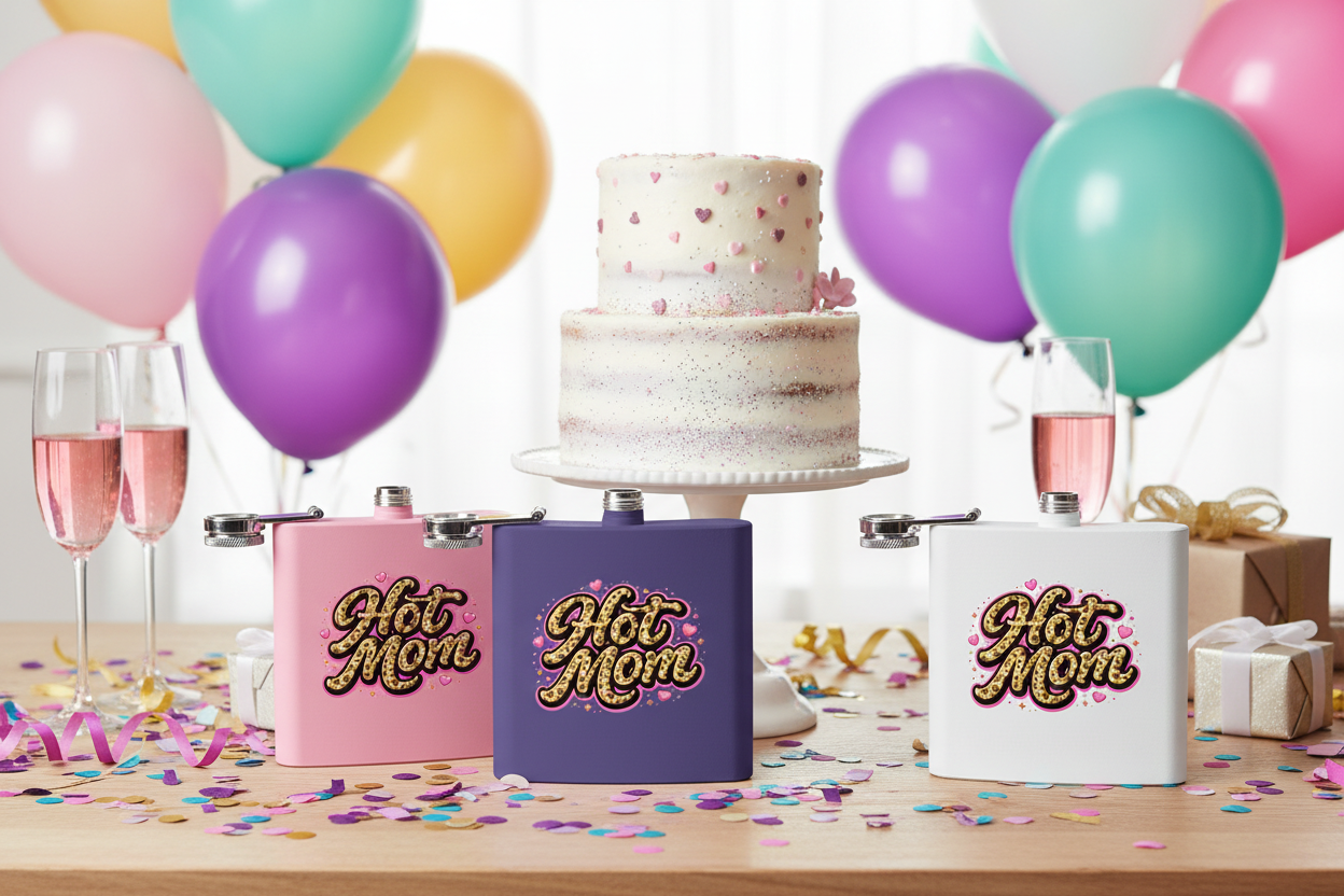 Hot Mom Flasks Party Table