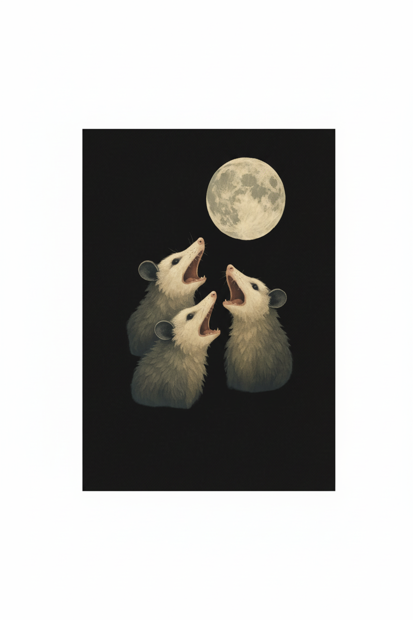 Howlin' Possums Art Poster