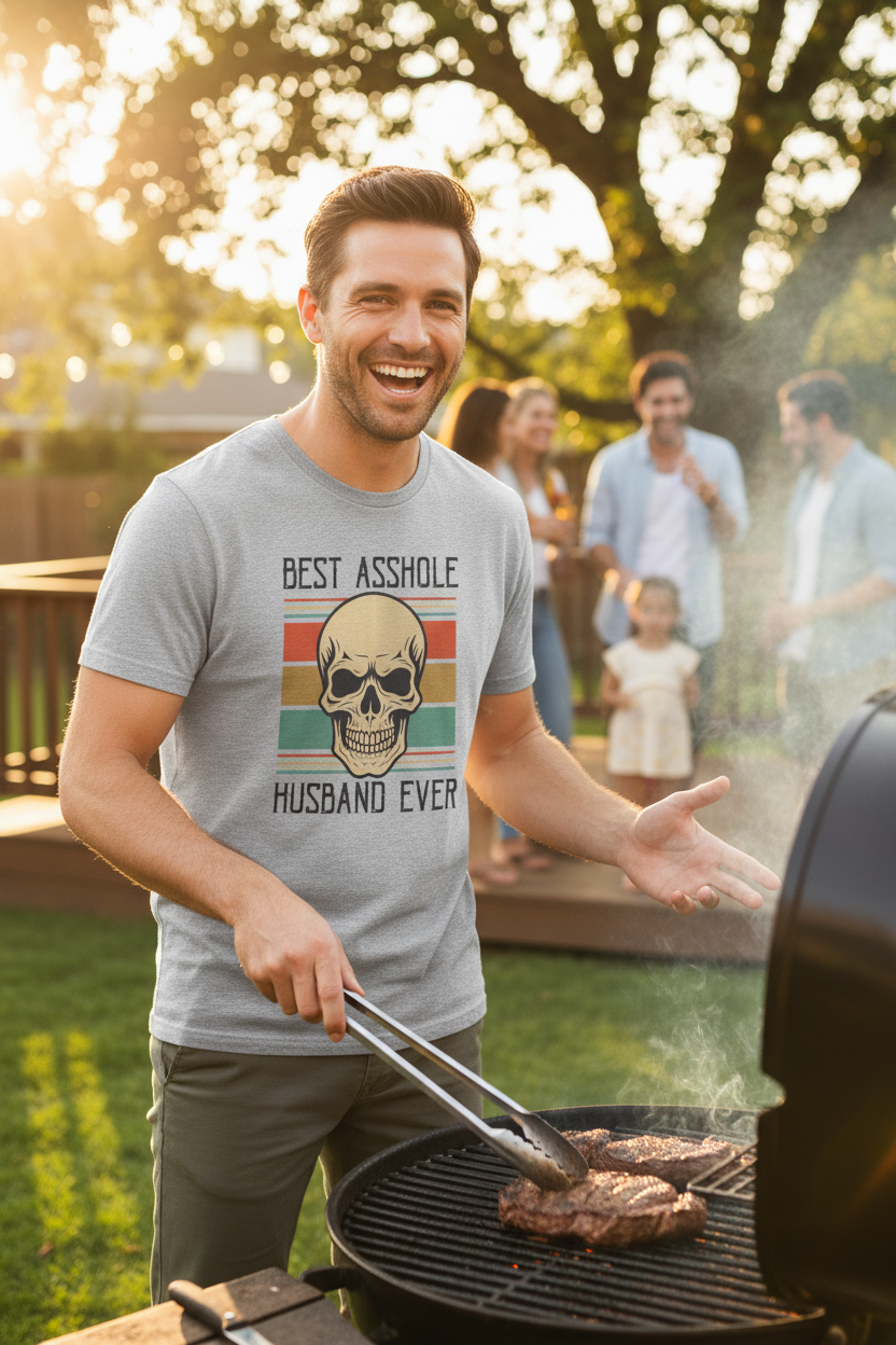 Husband Tee Mockup - BBQ
