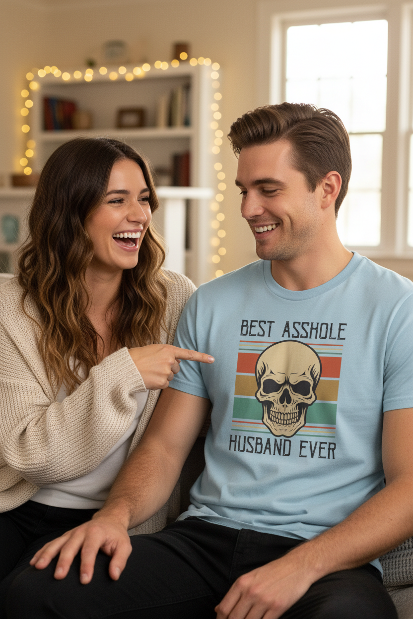 Husband Tee Mockup - Couple