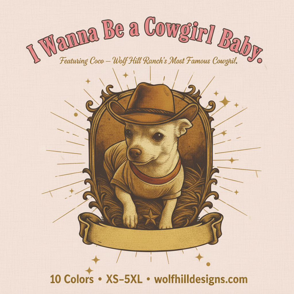 I Wanna Be a Cowgirl Baby — Artwork Sales Ad