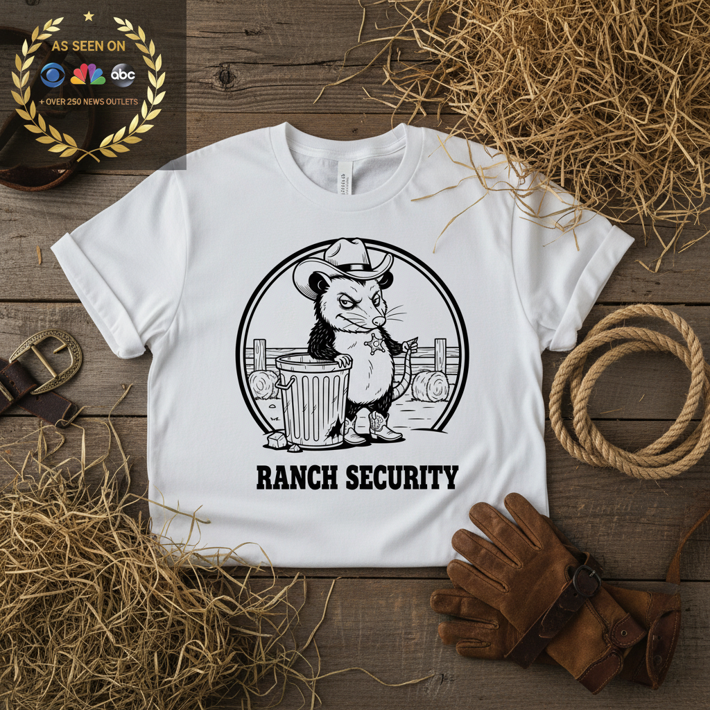 Possum Pete Ranch Security Tee — Funny Cowboy Ranch T-Shirt