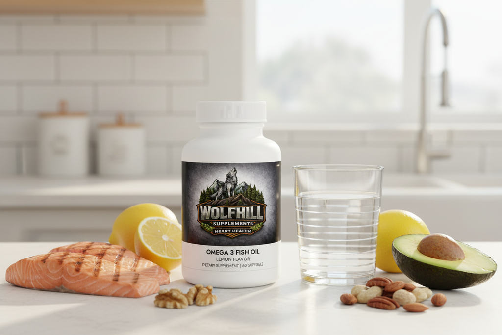 Wolf Hill -Omega 3 Fish Oil Supplement (60 Softgels)