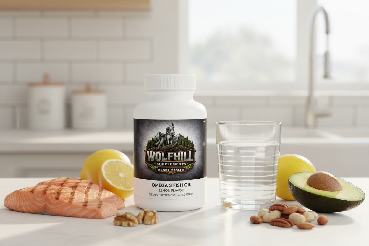 Wolf Hill -Omega 3 Fish Oil Supplement (60 Softgels)