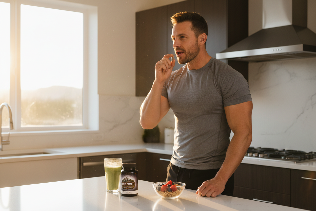 Outlaw Vitality Male Blend Complex Magnesium Zinc Supplement (90 Capsules)