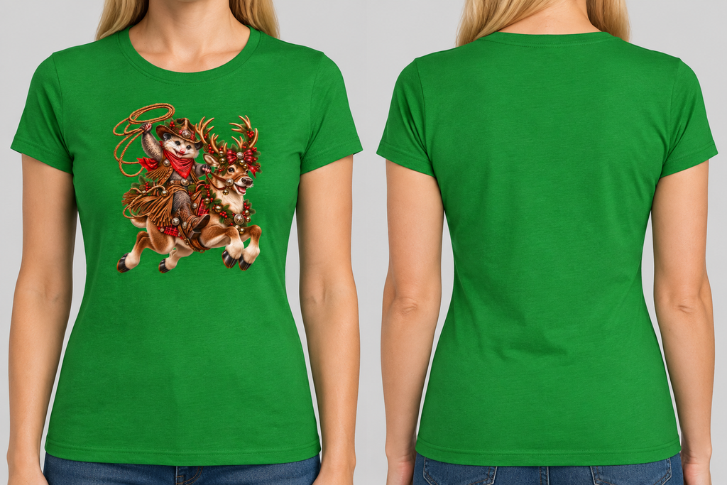 Irish Green tee front and back